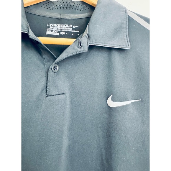 Nike Golf Tour Performance BLACK  Dri-FIT Polo Shirt Athletic Fit - M - Picture 5 of 11